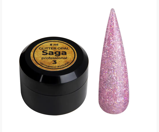 003 SAGA Glitter Gel Opal 8ml