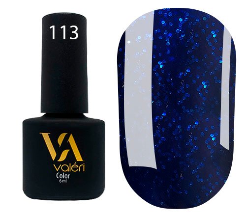 113 VALERI COLOR ΗΜΙΜΟΝΙΜΟ ΒΕΡΝΙΚΙ BLUE 6ml