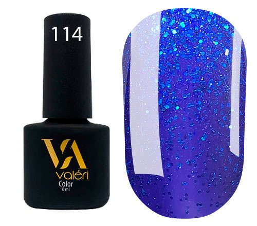 114 VALERI COLOR ΗΜΙΜΟΝΙΜΟ ΒΕΡΝΙΚΙ BLUE 6ml