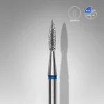 STALEKS Diamond Nail Drill Bit Pointed Flame Blue EXPERT (Head Diameter 1,8mm/Working Part 8mm) FA11B018/8