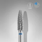 STALEKS Carbide Nail Drill Bit Corn Blue EXPERT (Head Diameter 4mm/Working Part 14mm) FT90B040/14